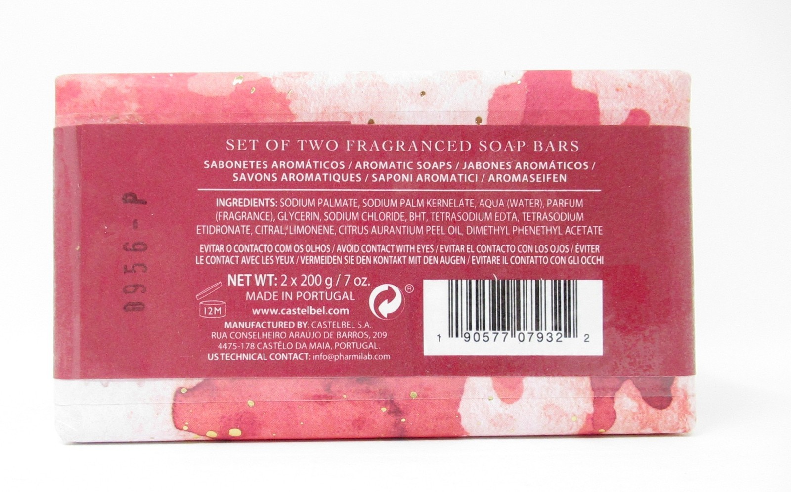 Castelbel Luxury Bath Bar Soap 2 Pack Cherry Vanilla scented LTD Editions