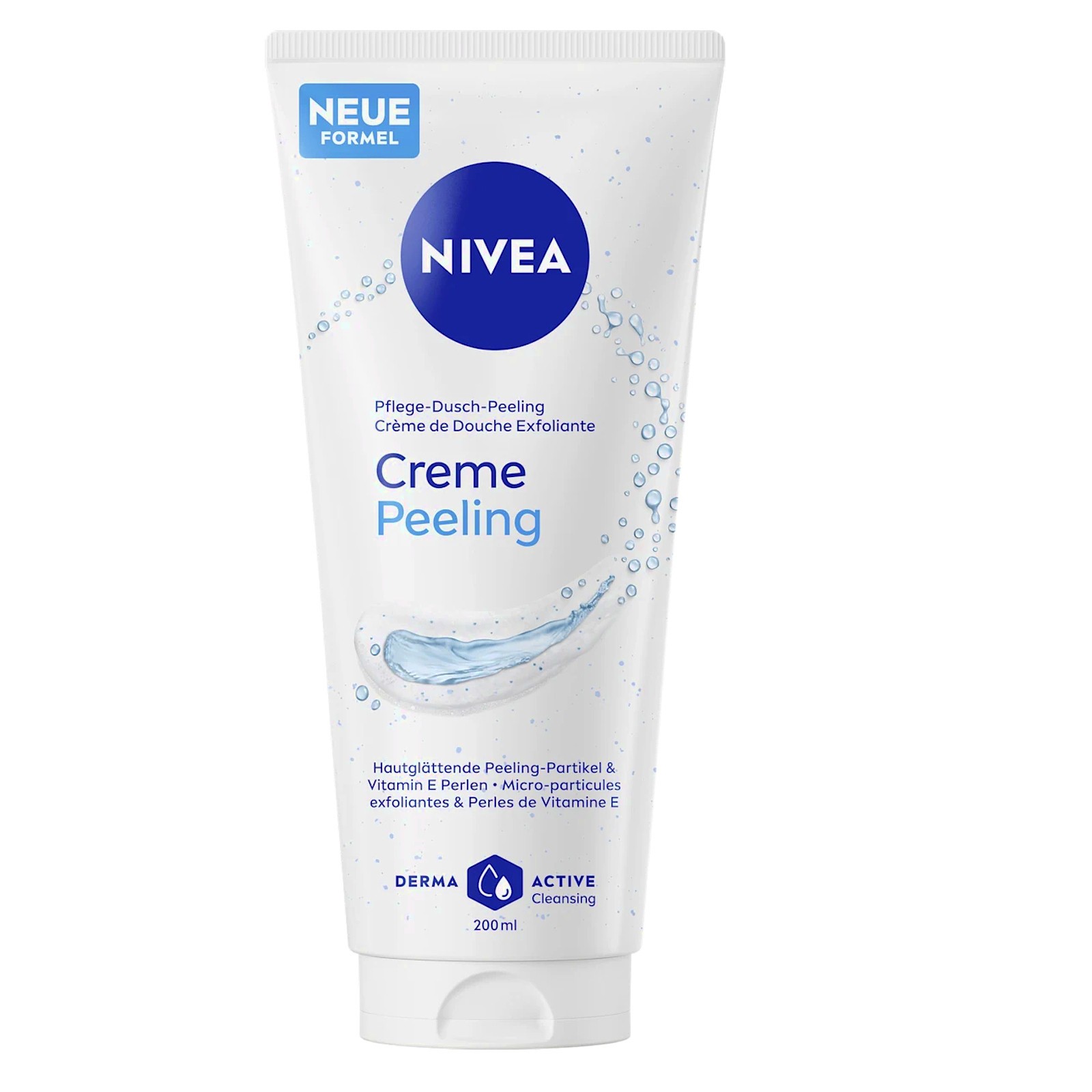200ml Nivea Cream Peeling Creamy Shower Peeling Shower Care Pleasant