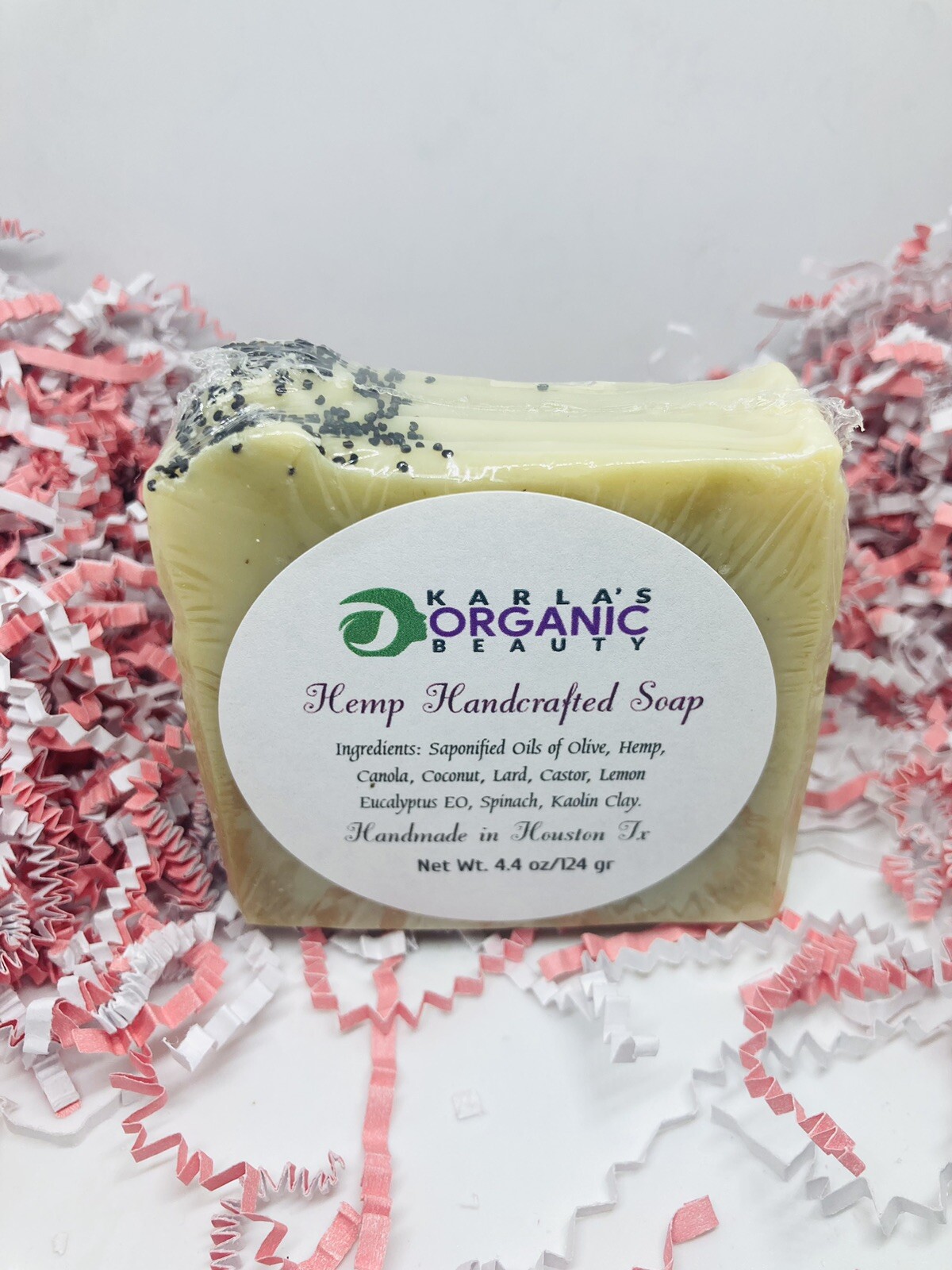 Hemp Natural Soap-Handmade Organic Soap- Lemon Eucalyptus