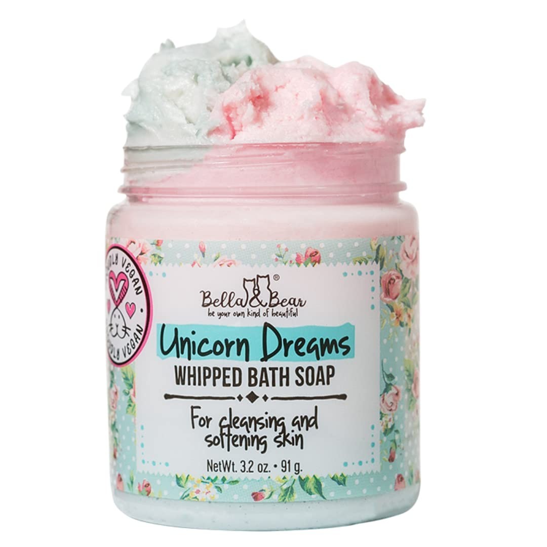 Unicorn Dreams Whipped Bath Soap – Travel Size 3.2oz mango & pineapple with a…