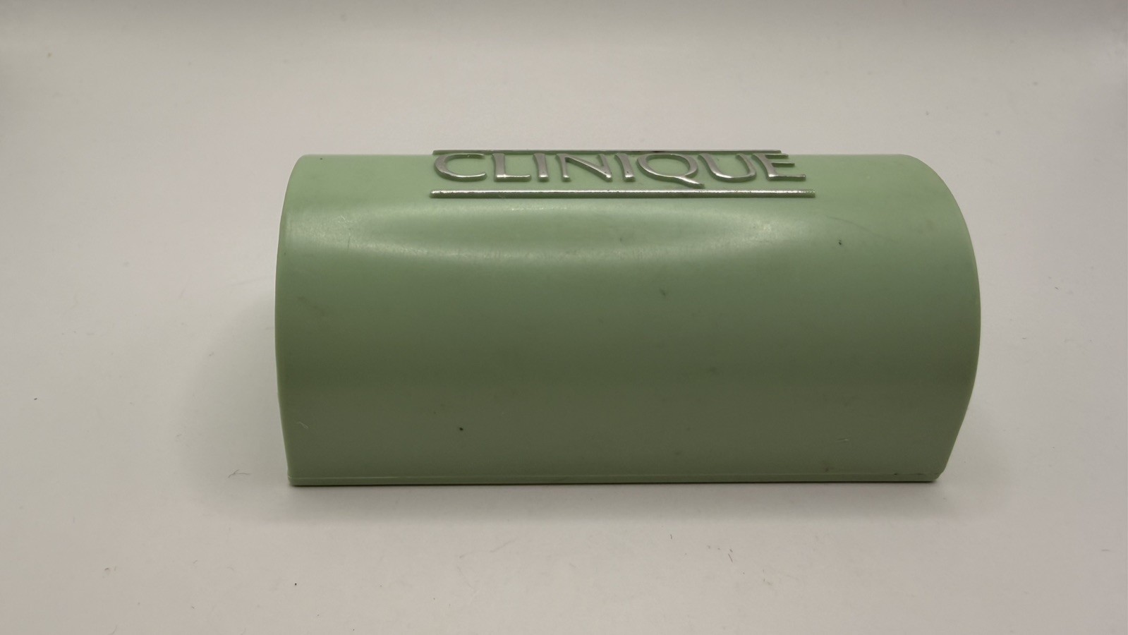 Clinique Mild Facial Soap Cleanser Bar Green Holder Dish Case 1.5oz