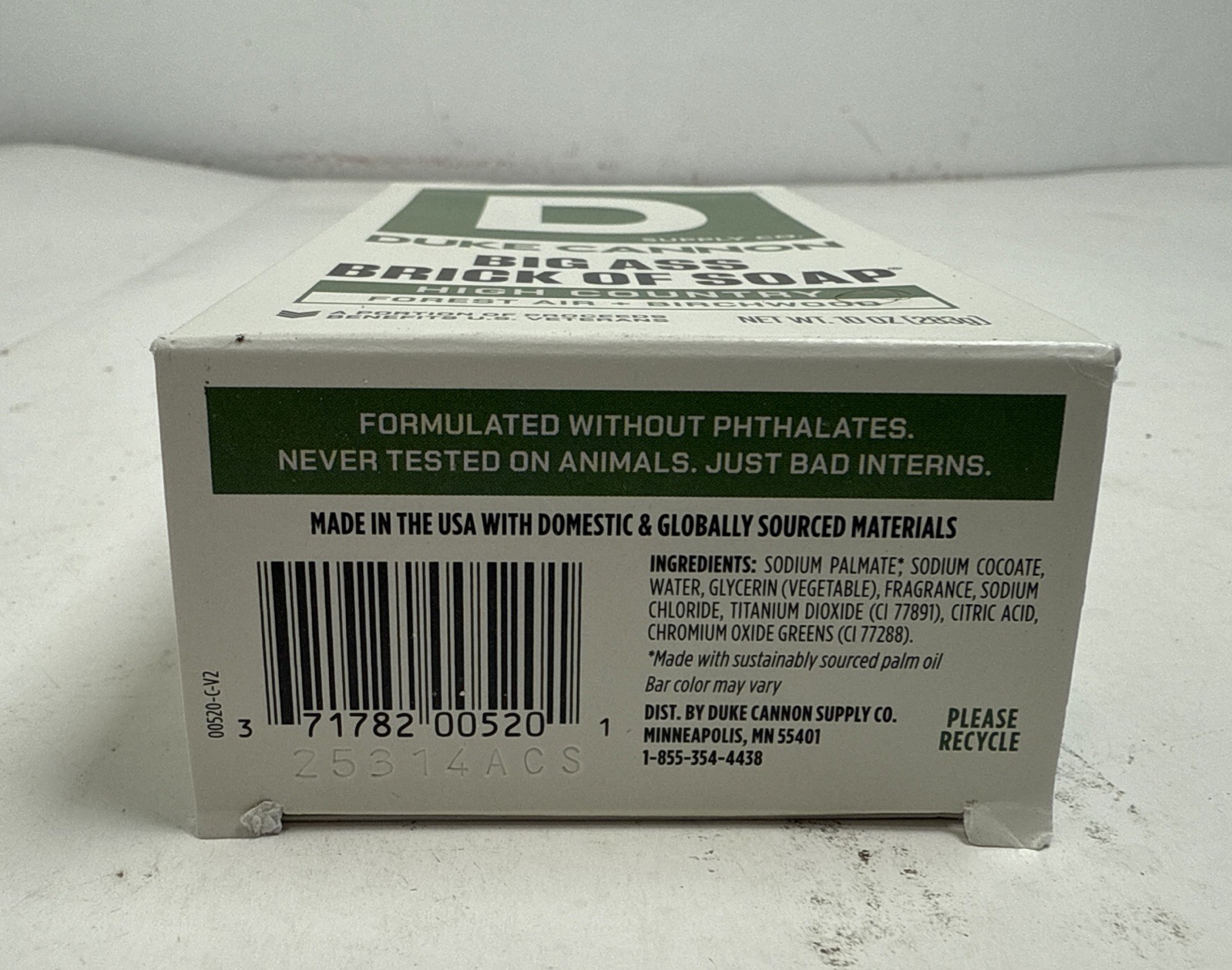 DUKE CANNON HIGH COUNTRY 10oz Big Ass Brick Of Soap