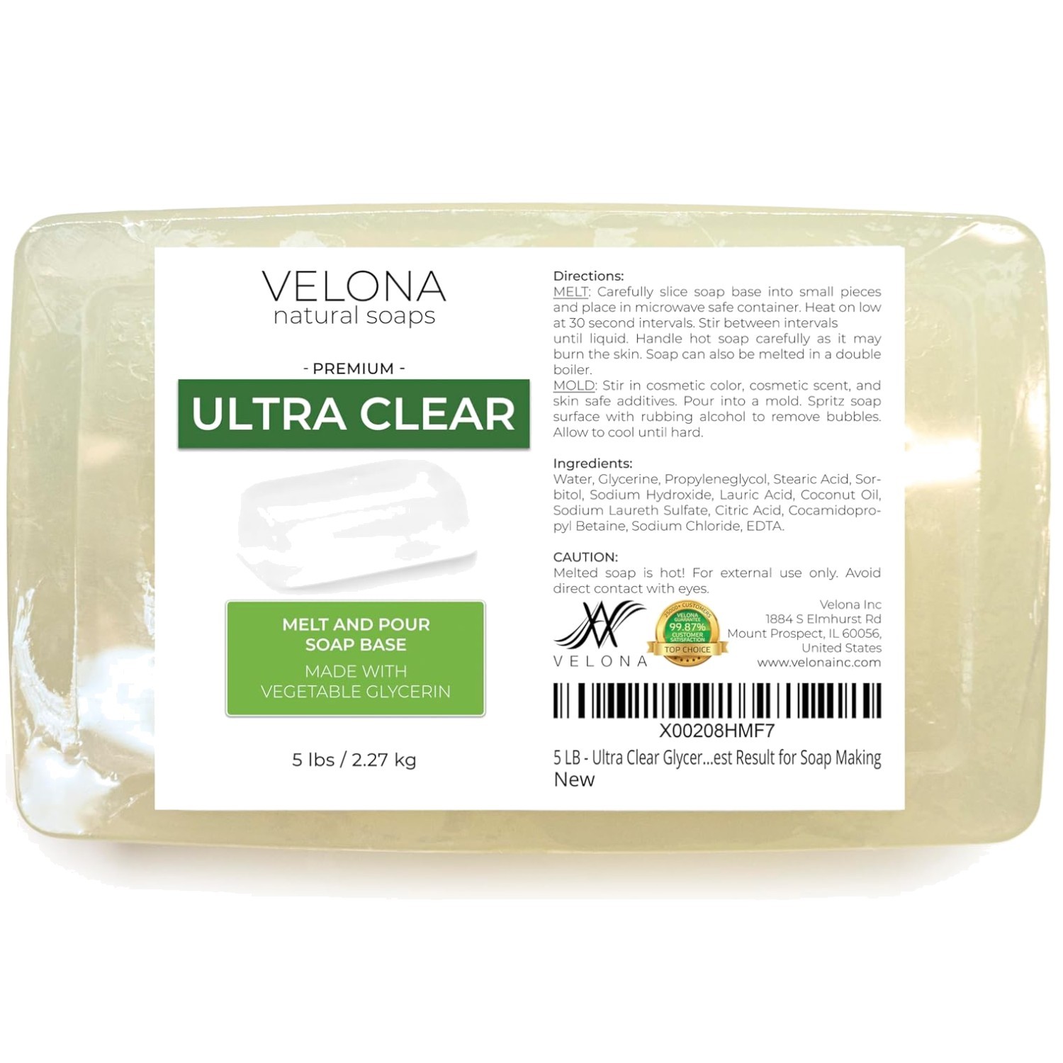 Ultra Clear Glycerin Soap Base – 5 lb
