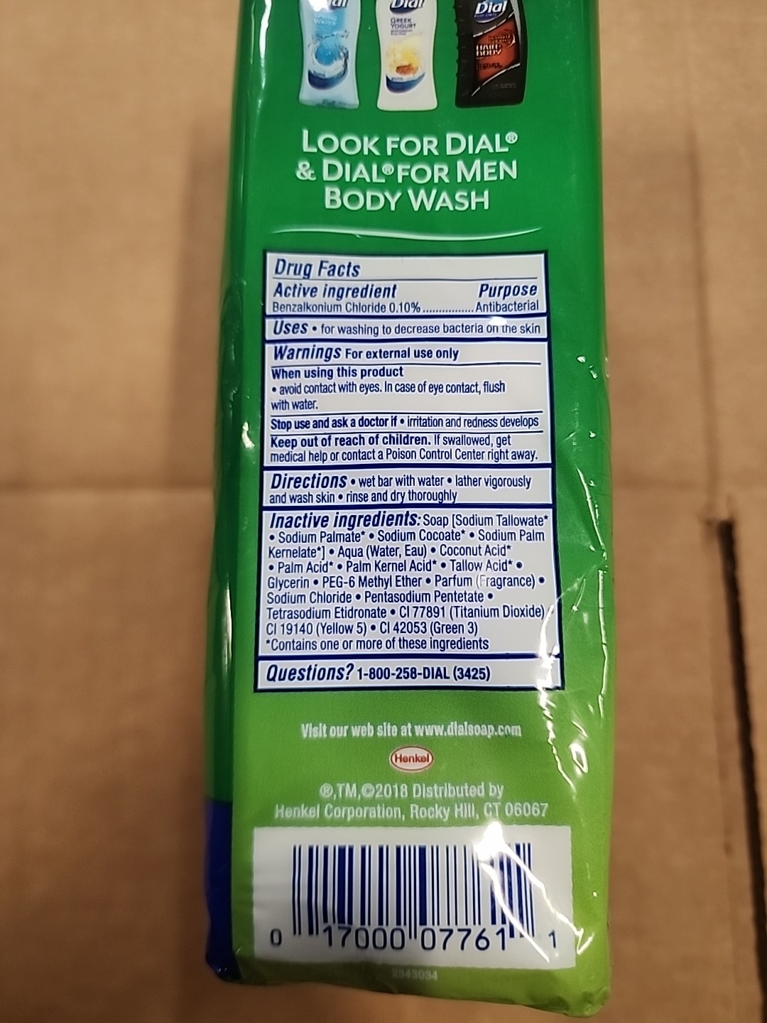 Dial Antibacterial Bar Soap Mountain Fresh Deodorant 4oz (8 Pack) DISCONTINUED