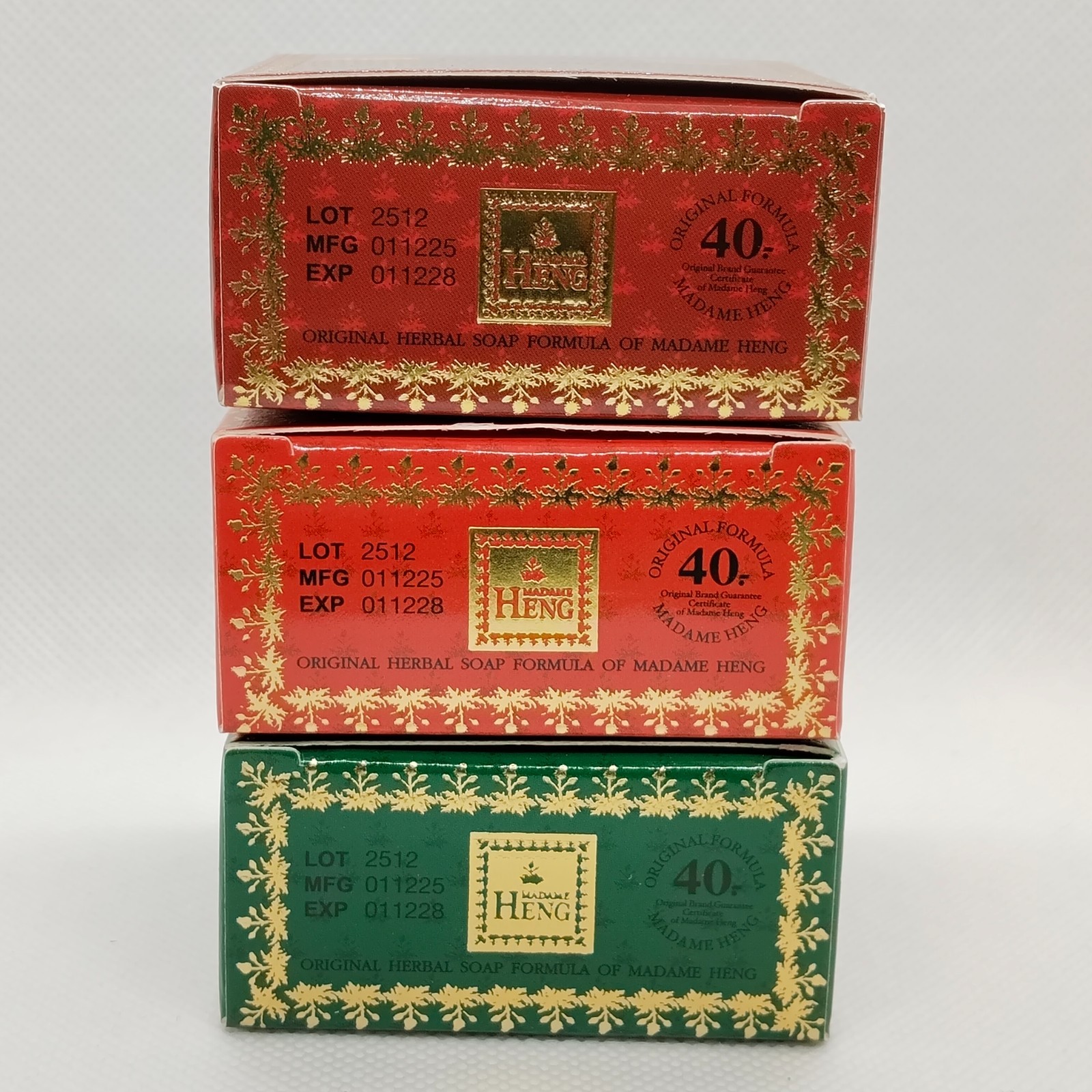 Madame Heng Care Spa Natural Balance Soap 50g x3 Wood Rose Mint Thai