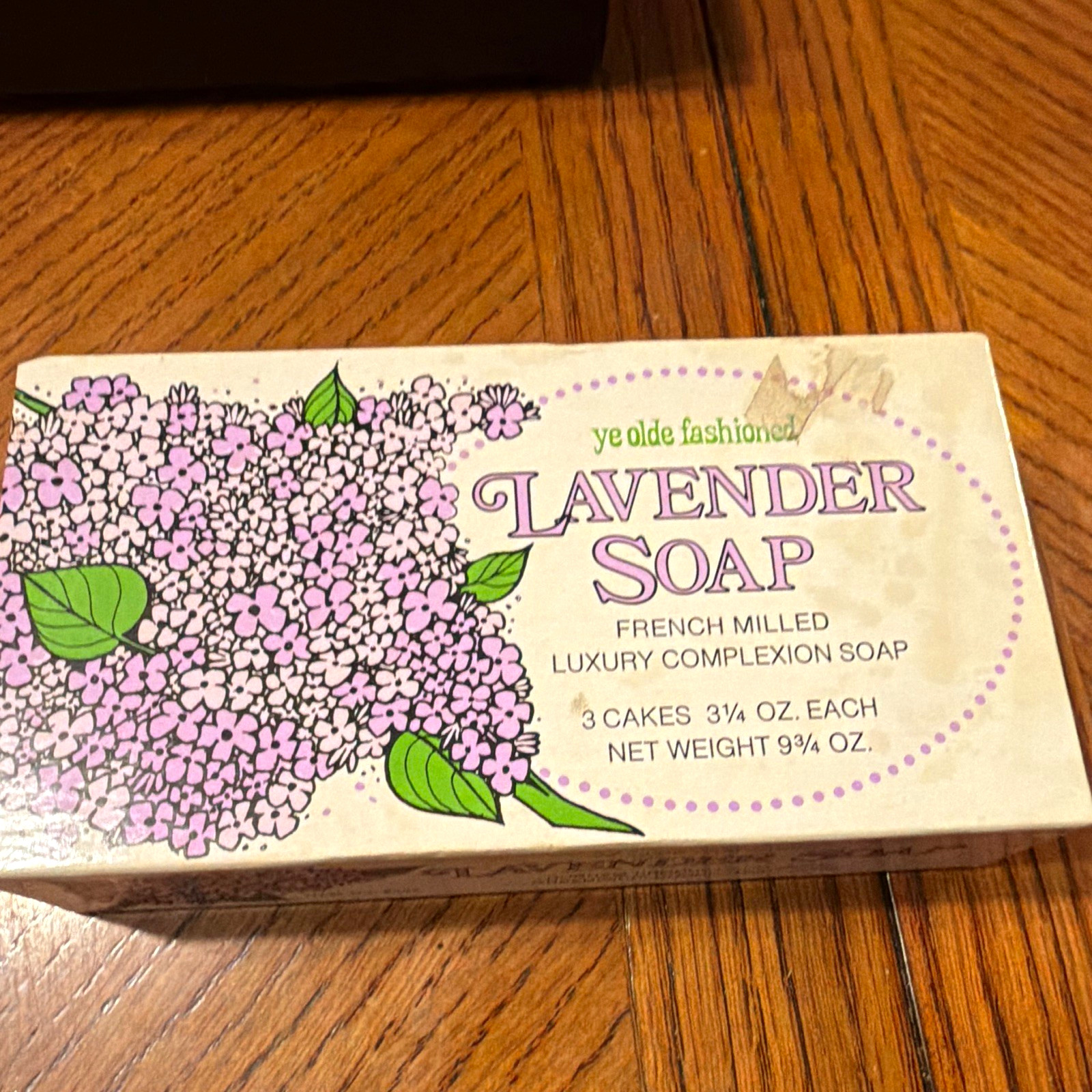 Ye Olde Fashioned Lavender French Milled Soap 3-Pack Multipack 9.75 oz