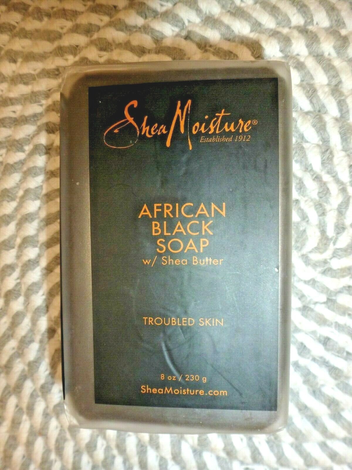 SHEA MOISTURE~AFRICAN BLACK SOAP~SHEA BUTTER SOAP~TROUBLED SKIN 8 OZ BIN