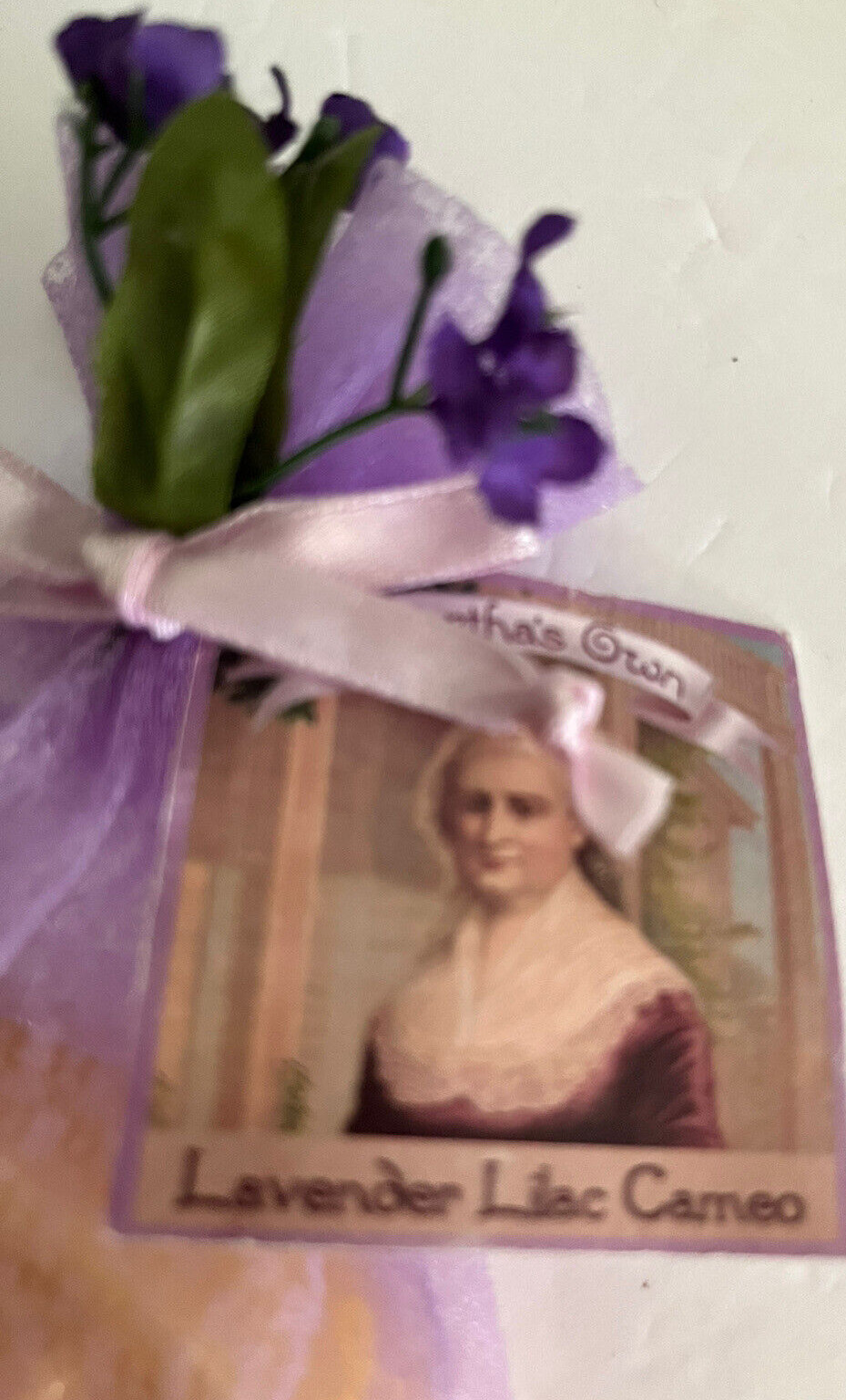 NEW Lilac Cameo Soap Oval Embossed 5 oz Made in USA Martha’s Own