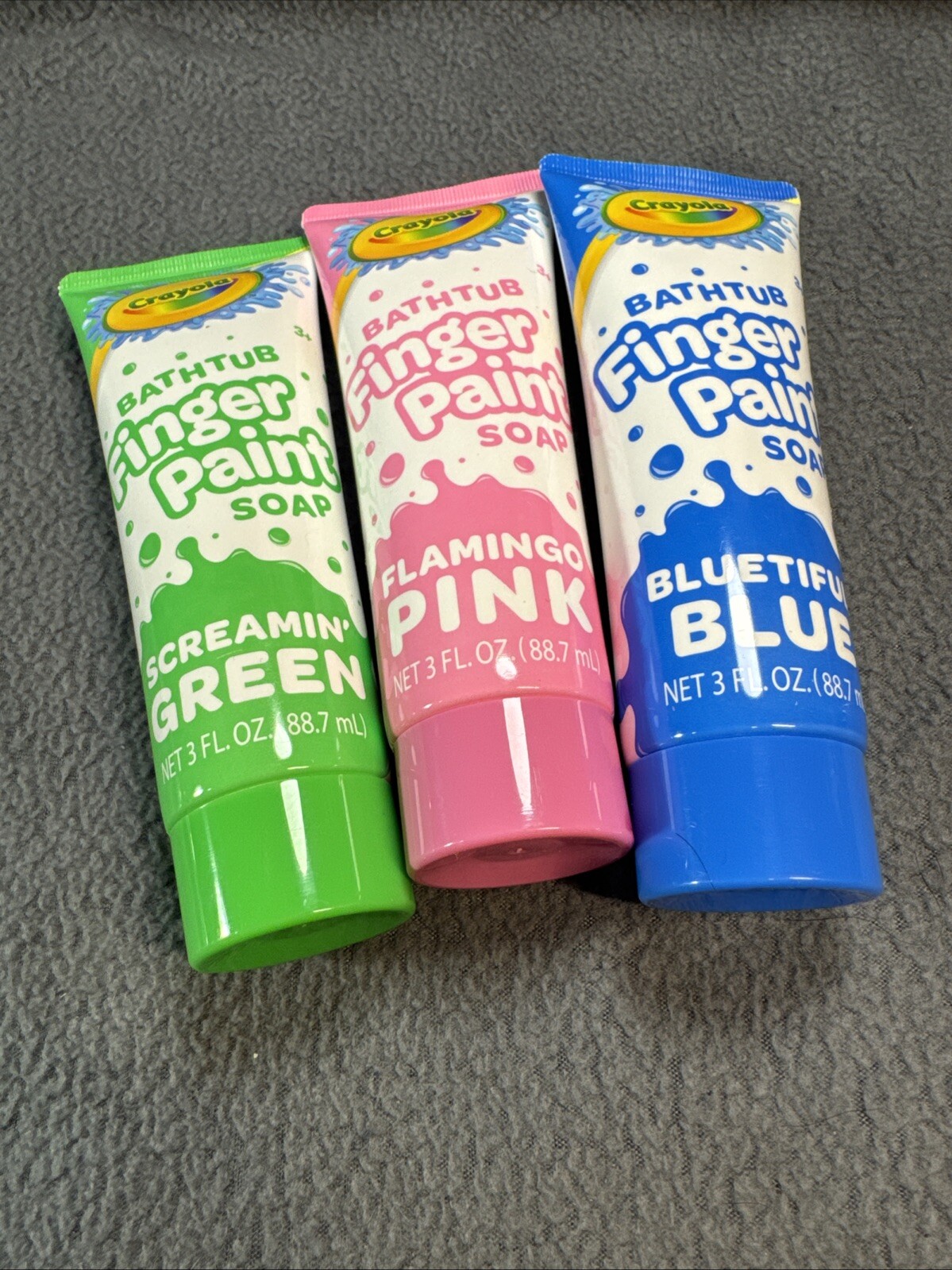 Crayola Bathtub Finger Paint Soap Green Blue Pink Non Toxic Paint Kids Lot Of 11