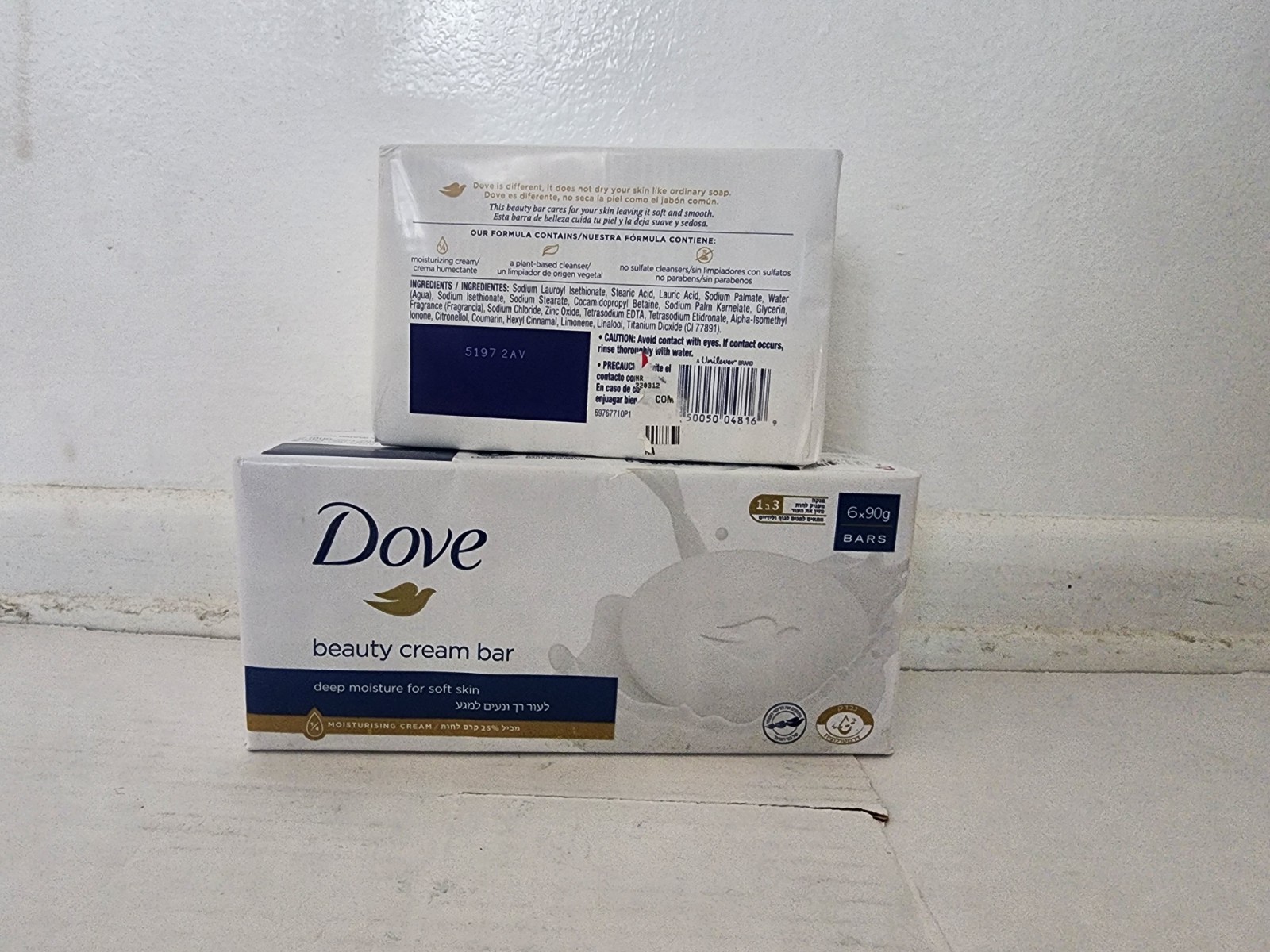 Dove Original Beauty Cream Bar Moisturizing Body Soap Multipack 4×3.17 oz