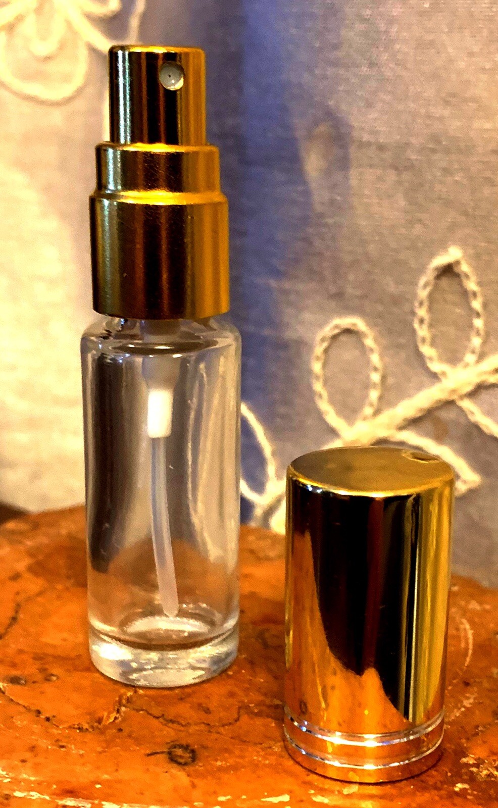 One Refillable Perfume Spray Empty Glass Bottle Purse Atomizer 1/6 oz/5ml NEW