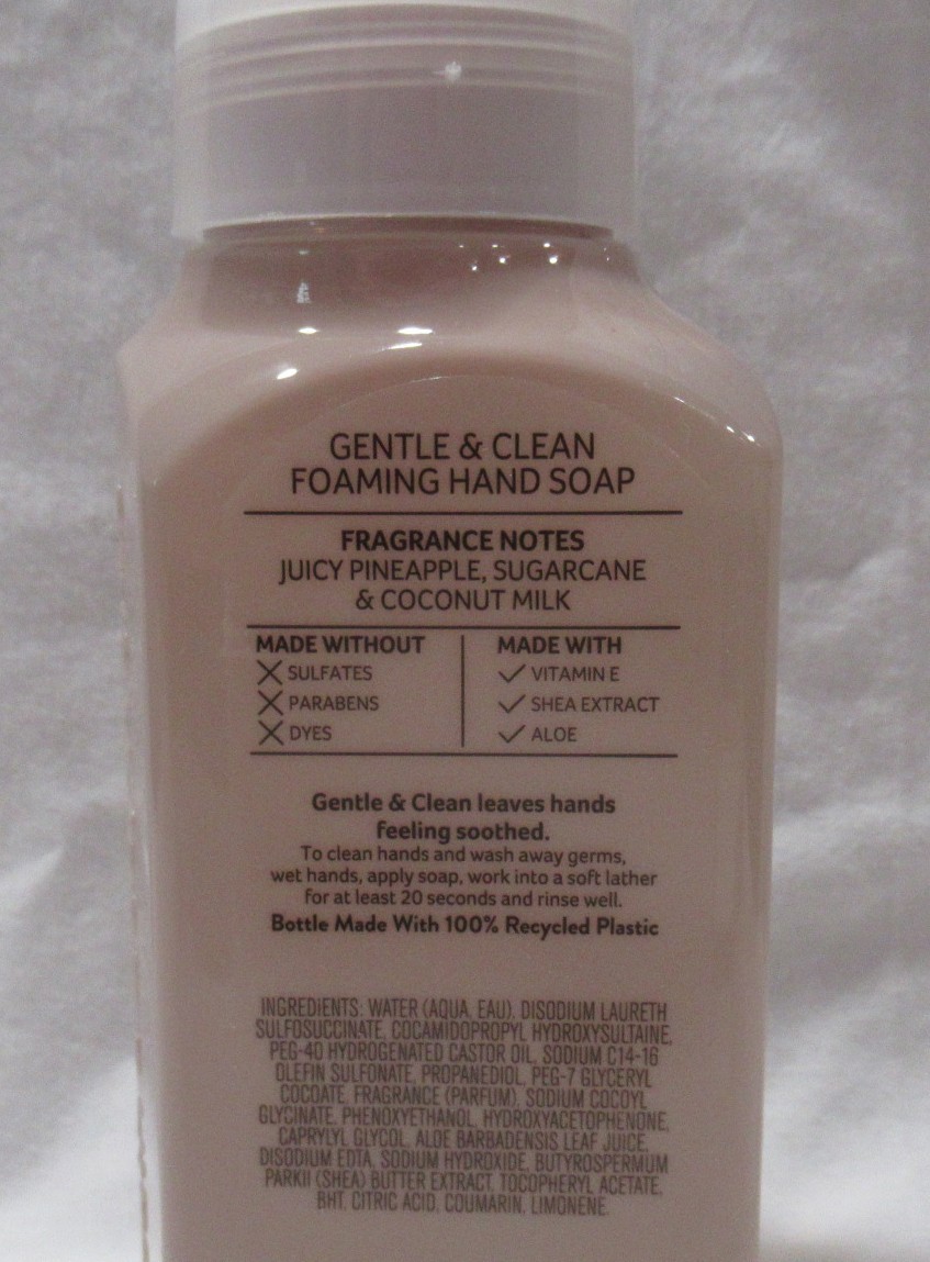 Bath & Body Works Gentle & Clean Foaming Hand Soap Lot Set of 2 PARADISE COCONUT