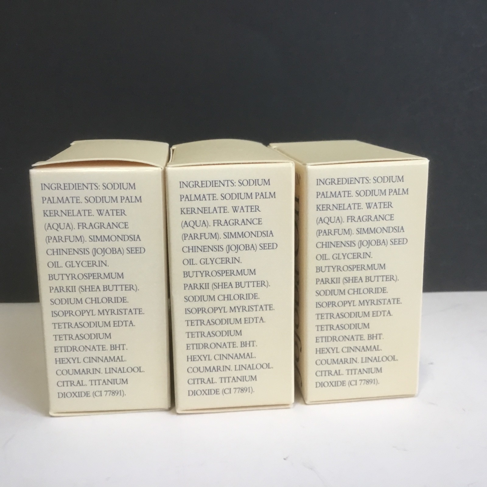 Crabtree & Evelyn S/3 Jojoba Oil Triple Milled Soap w/ Shea Butter 1.76 oz NIB