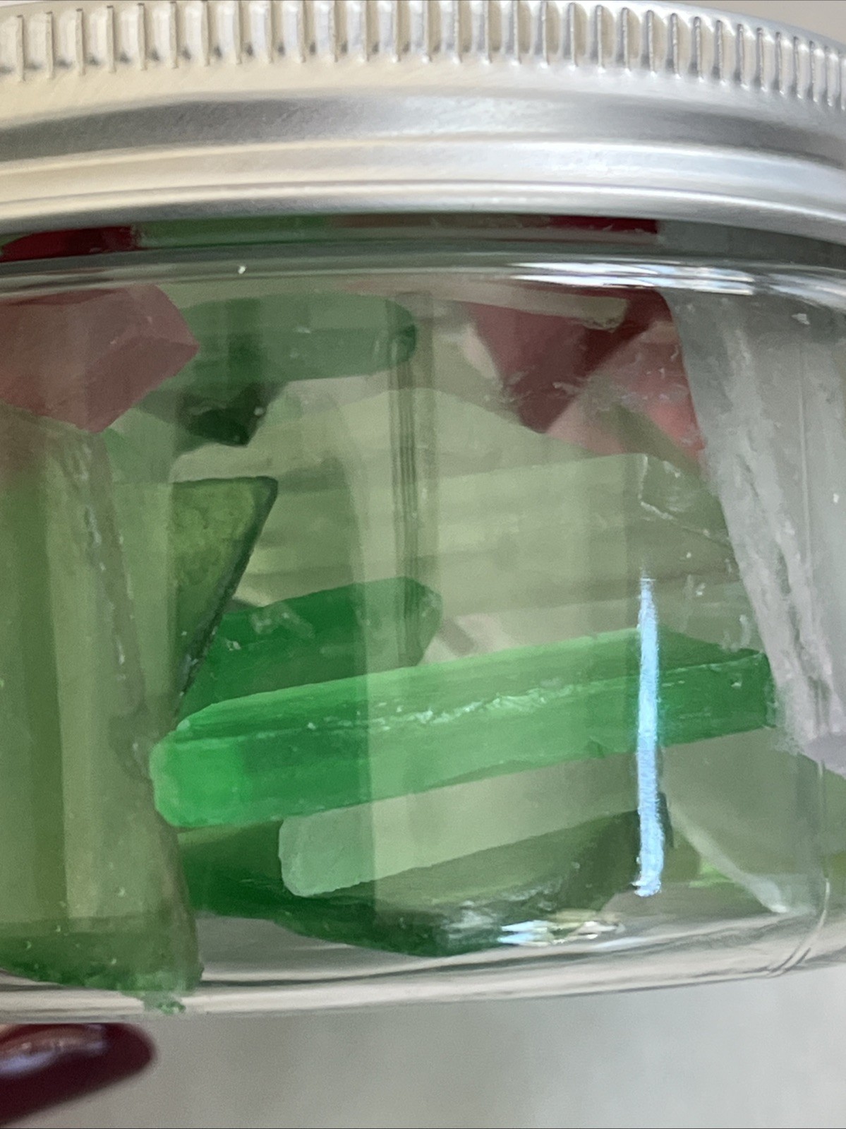 NEW JAR Sea Glass Soaps by Sea Crate Club 75 Single Use Colorful Realistic Soap
