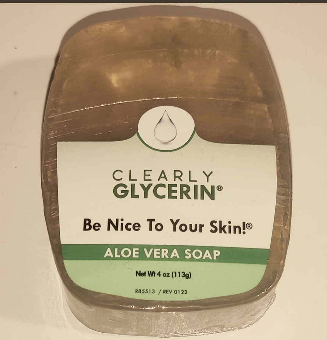 Clearly Glycerin Aloe Vera Bar Soap 4 Oz : New : Fast Shipping :Order One Today