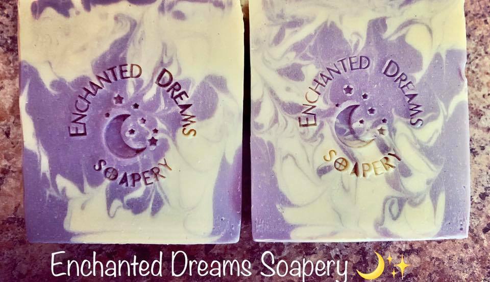 Lilac Sparkle 💜 Cold Process Soap @ Enchanted Dreams Soapery