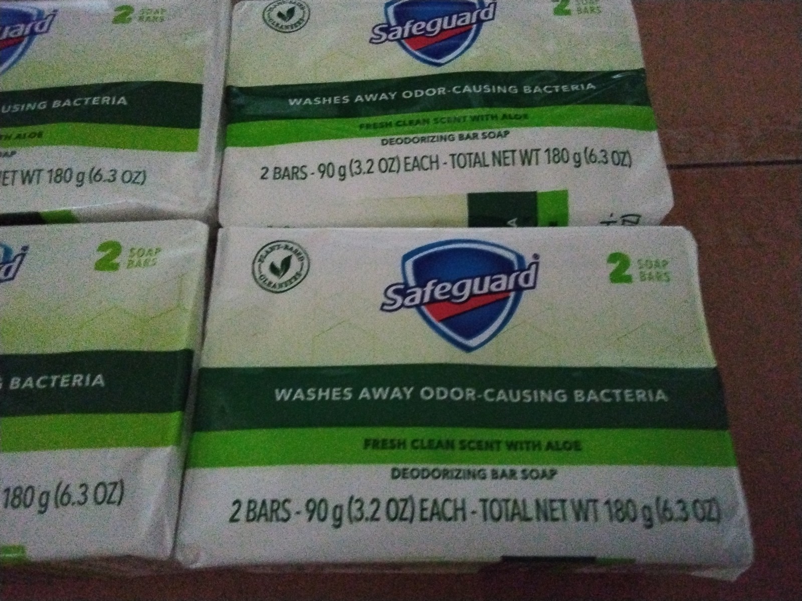 Safeguard Fresh Clean Scent Aloe Soap Bars 8-Pack, Washes Away Bacteria