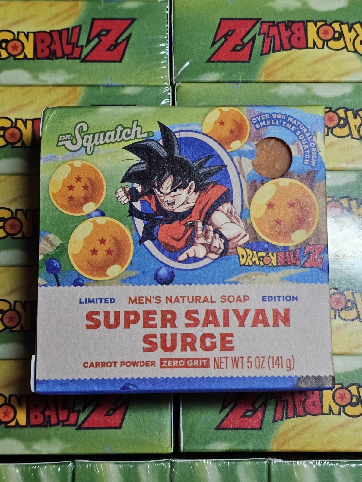 Dr. Squatch Limited Edition Dragon Ball Z Super Saiyan Surge Mens Soap