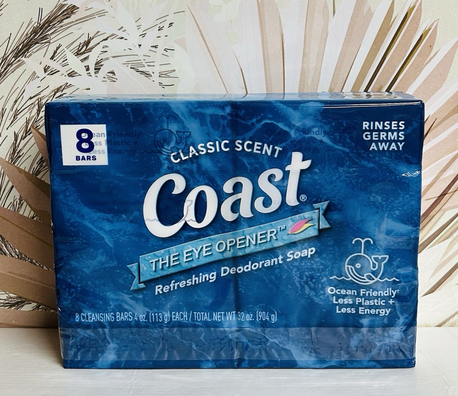 Coast Refreshing Deodorant Bar Soap, for All Skin Types, Classic Scent 8 Bars