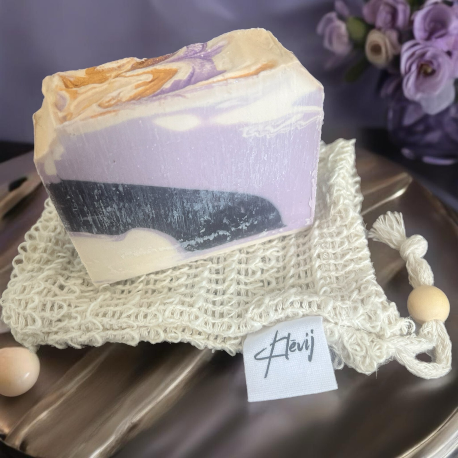 Klevij Lavender Vanilla Artisan Cold Process Soap Bar