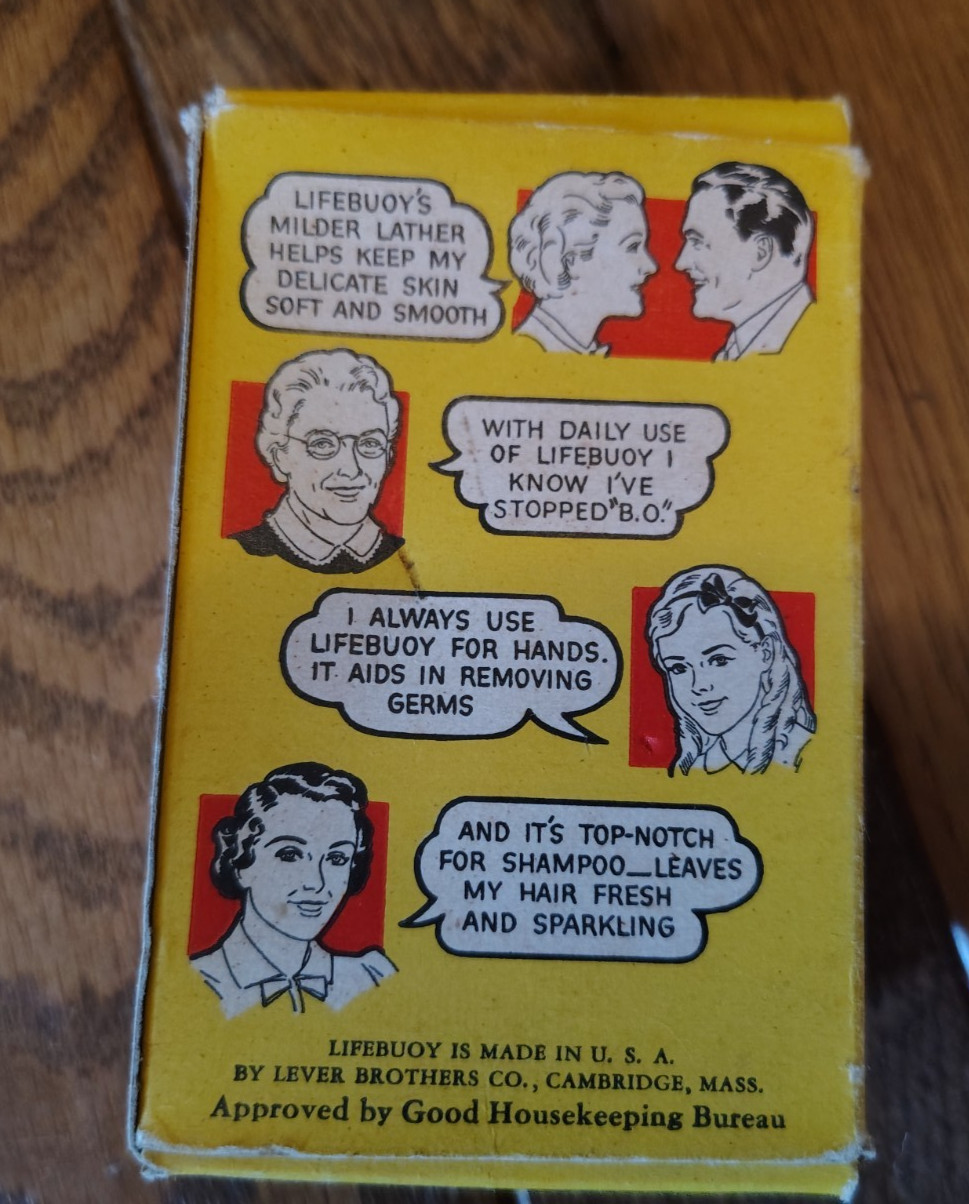Vintage Lifebuoy Health Soap Brand New soap & box – 1940s