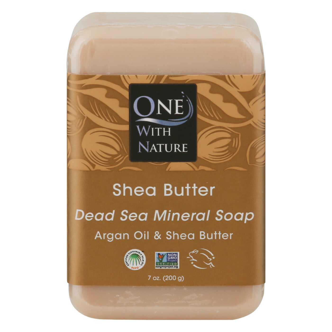 One With Nature Soap Bar Shea Butter 7 oz (Pack of 3)