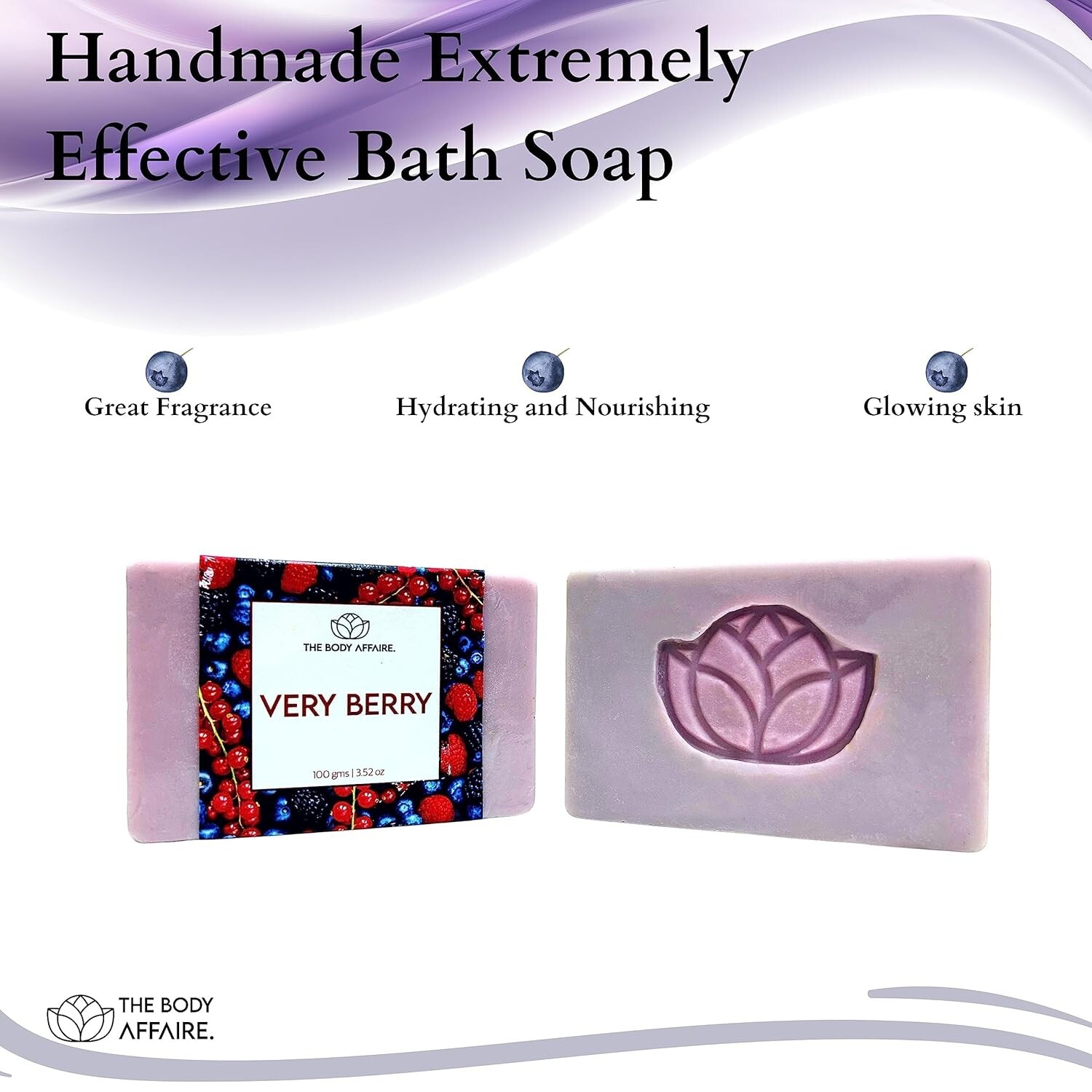FORGANIK VERRY BERRY Handmade Cold Process Soap by The Body Affaire For Women
