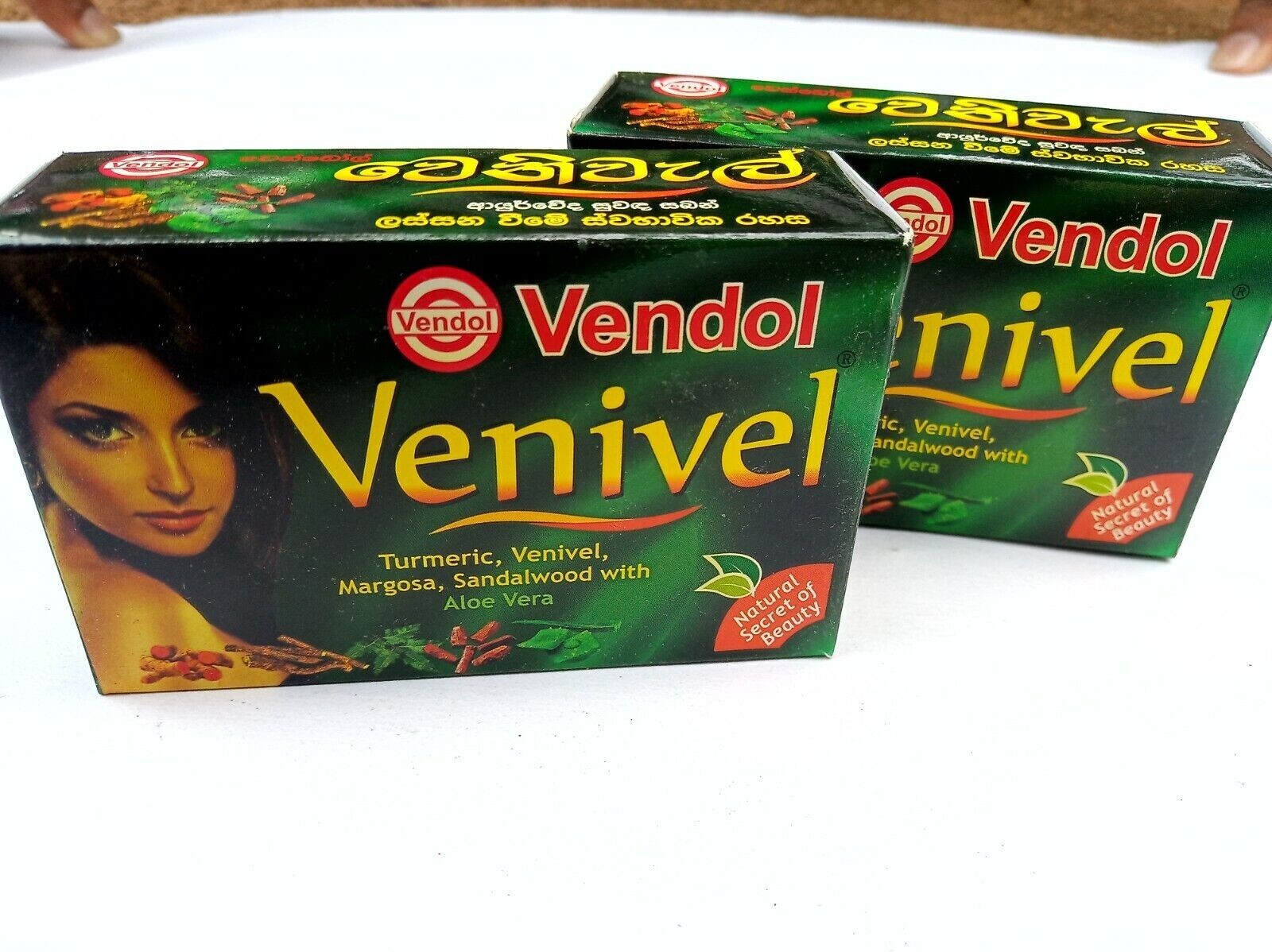 80g VENIVEL SOAP Herbal Ayurveda Beauty for Gold Skin Pure Natural from SriLanka