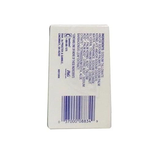 Safeguard Antibacterial Deodorant Soap Bar Fresh & Clean White Aloe Vera 4 Count
