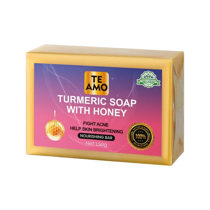 TURMERIC SOAP with HONEY 5.2 oz by Te Amo – Nourishing Bar