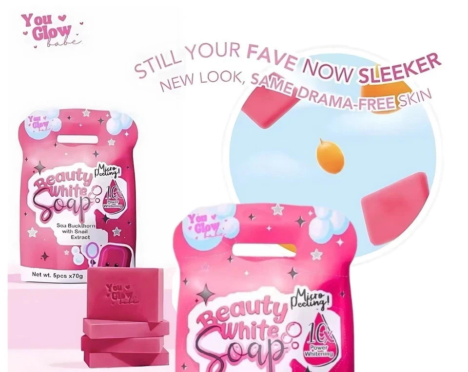 Beauty White Soap by You Glow Babe 5 Bars x 70g