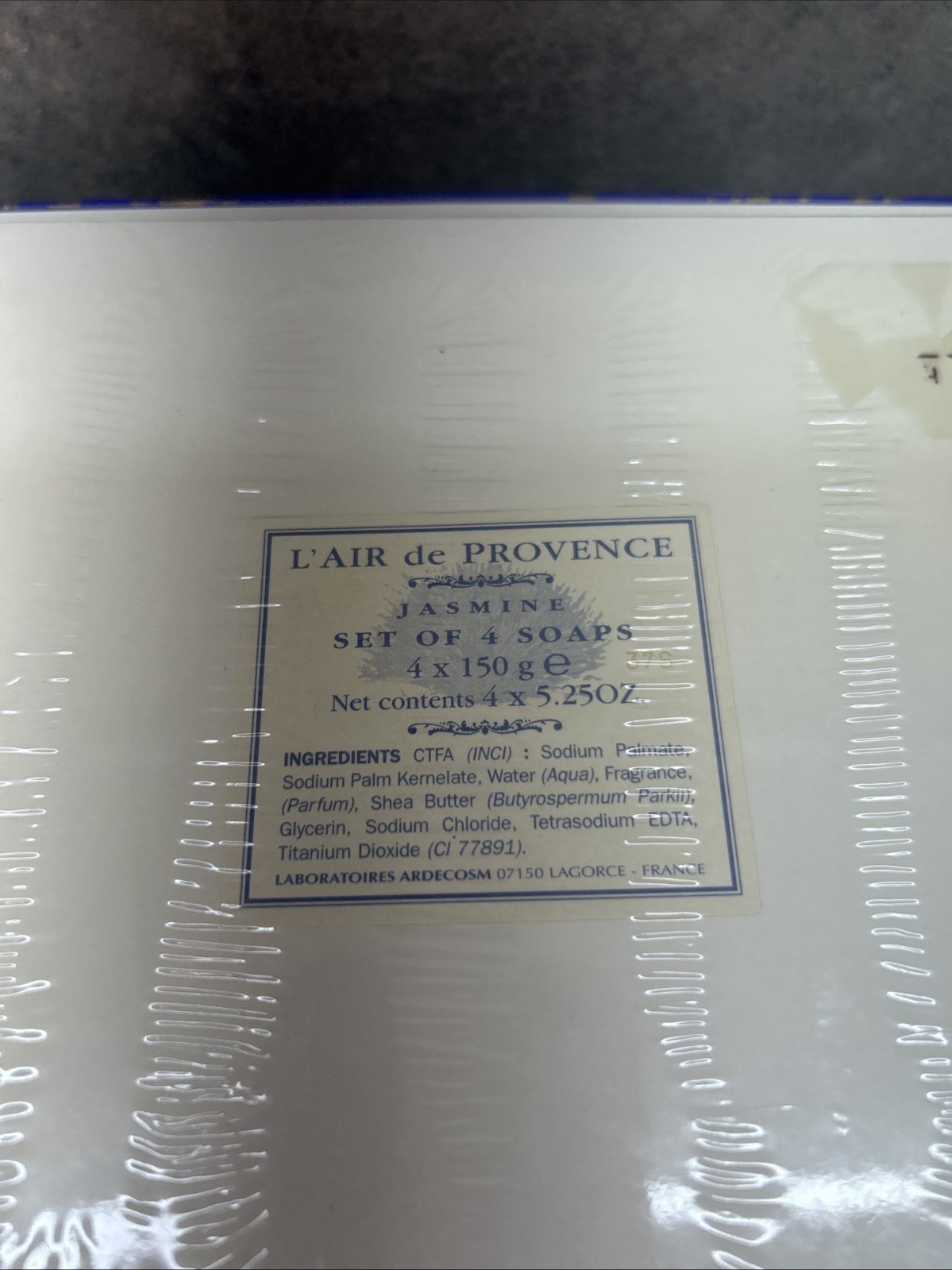 L’air de Provence Jasmine Set Of 3 Soaps 3, 5.25 Oz Bars France