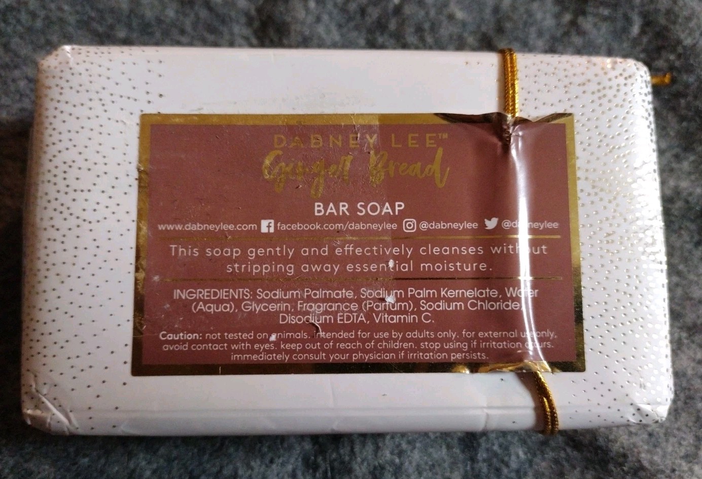 Dabney Lee Luxury Bath Bar Soap Gingerbread Scent Holiday Shelf Life 07-16-2024