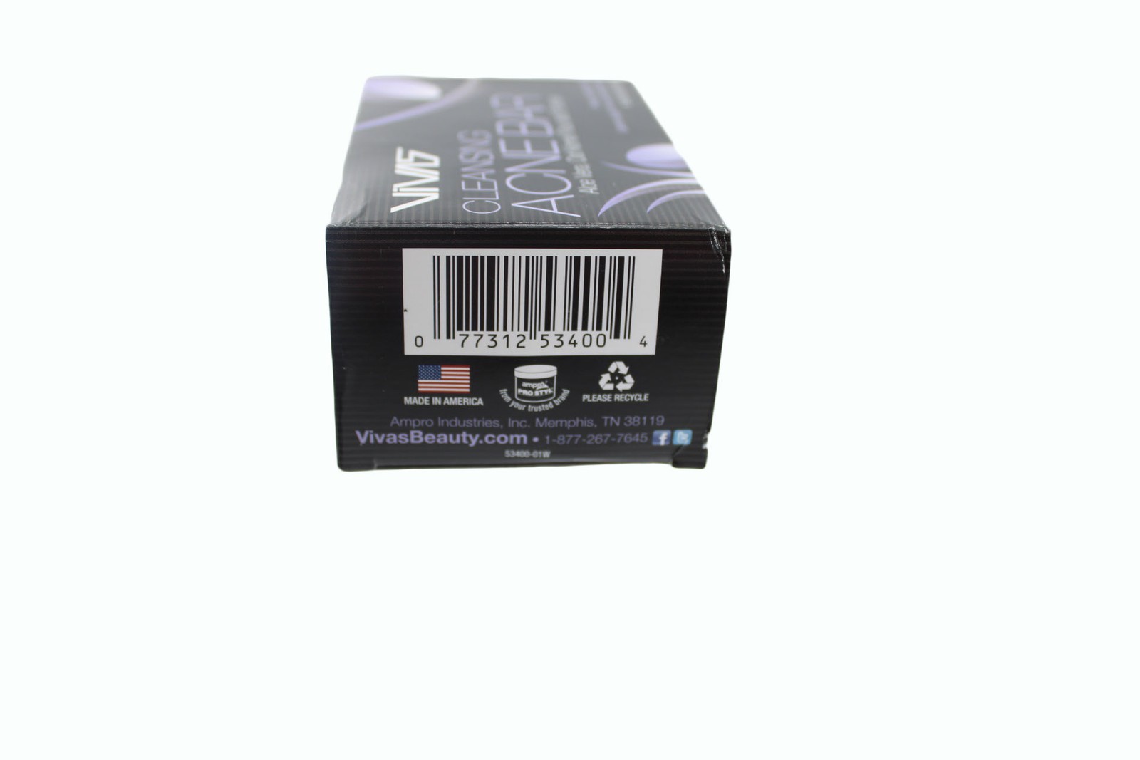 Acne Soap Vivas by Ampro Acne Cleansing Bar with Aloe Vera Oat Kernel Flour 4.25