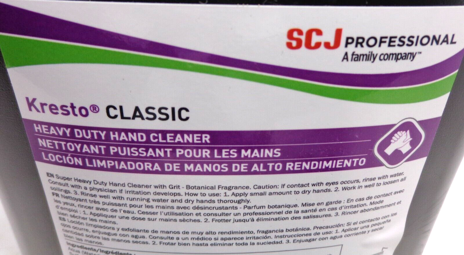 SC Johnson Kresto Clasic Hand Cleaner W/Grit Liquid Fougere Scent 1 Gallon pump