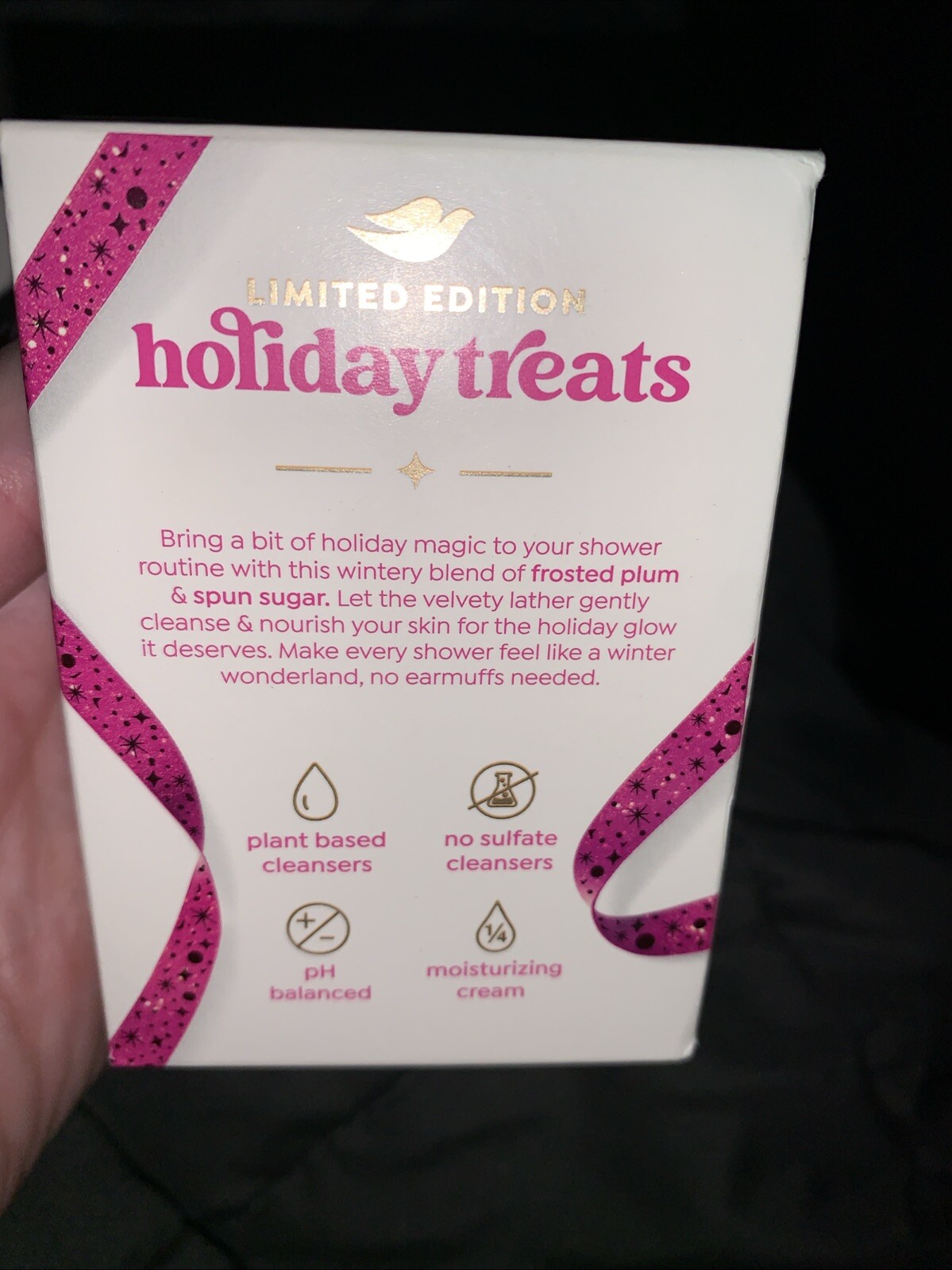 3x Dove Limited Edition Holiday Treats FROSTED PLUM BERRY Beauty Bar Soap 5oz