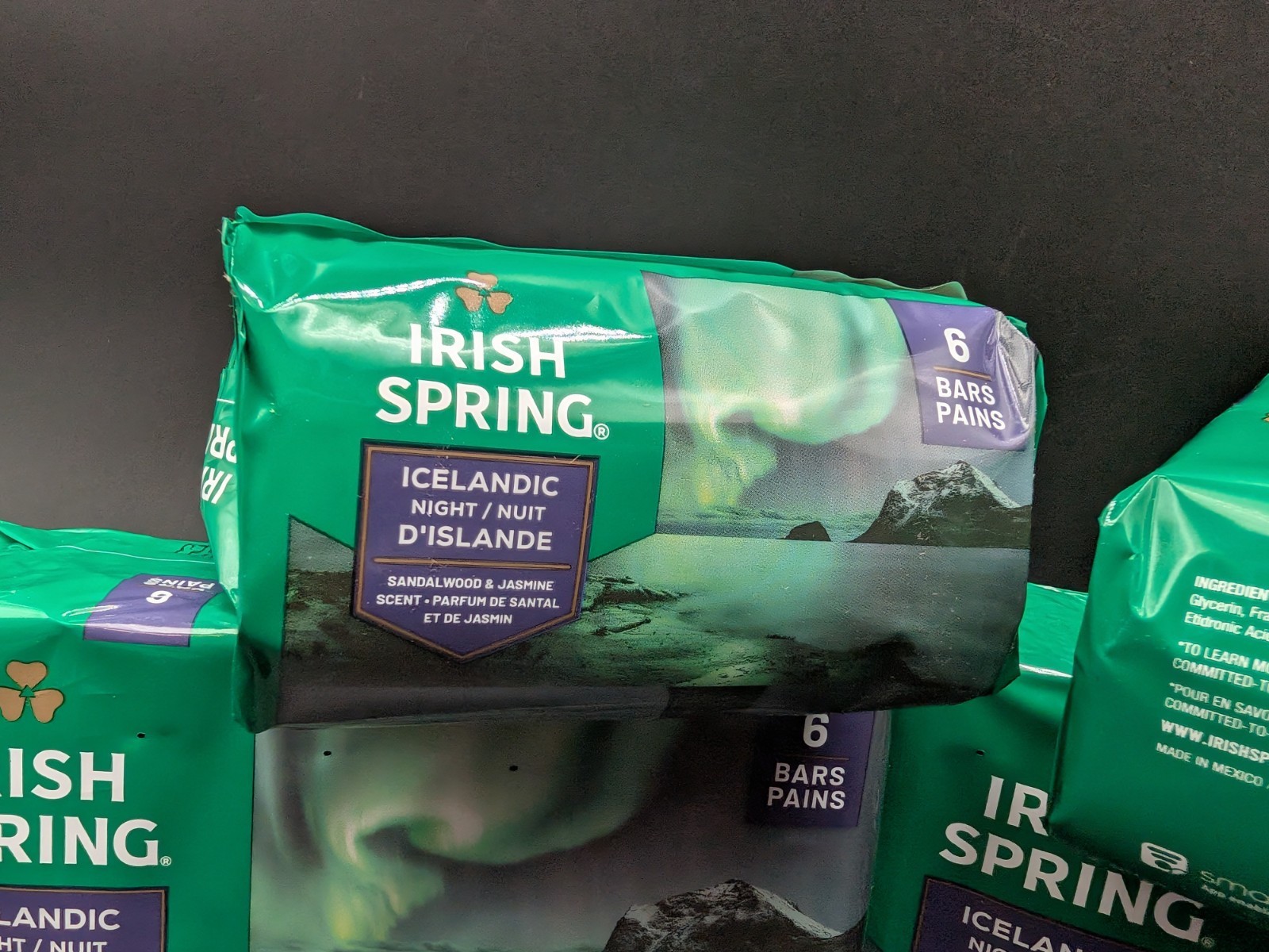 4x Irish Spring Icelandic Nights Soap 6-Bar Packs 4.2oz Jasmine Sandalwood 24pc!