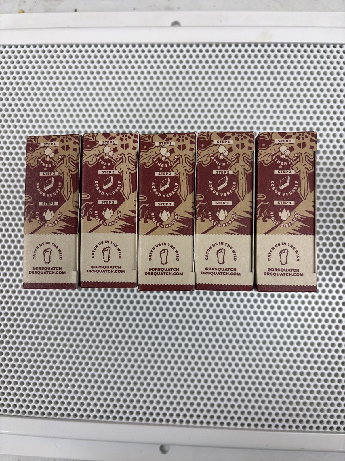 Dr. Squatch Limited Edition Frosty Peppermint Bars Men’s Natural Soap Lot of 5