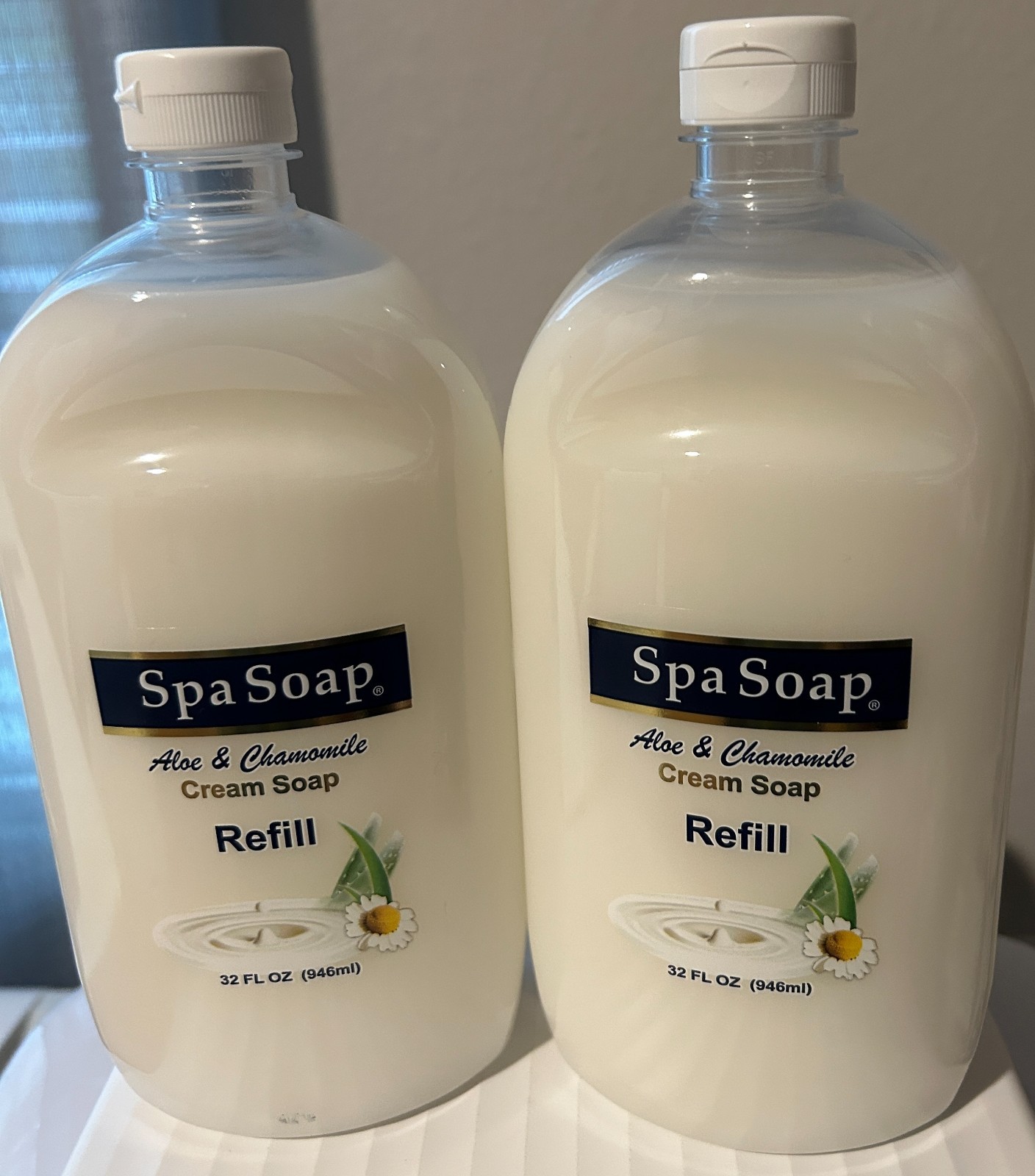 Spa Soap Aloe & Chamomile Cream Soap Refill 32 FL Oz 2-Pack