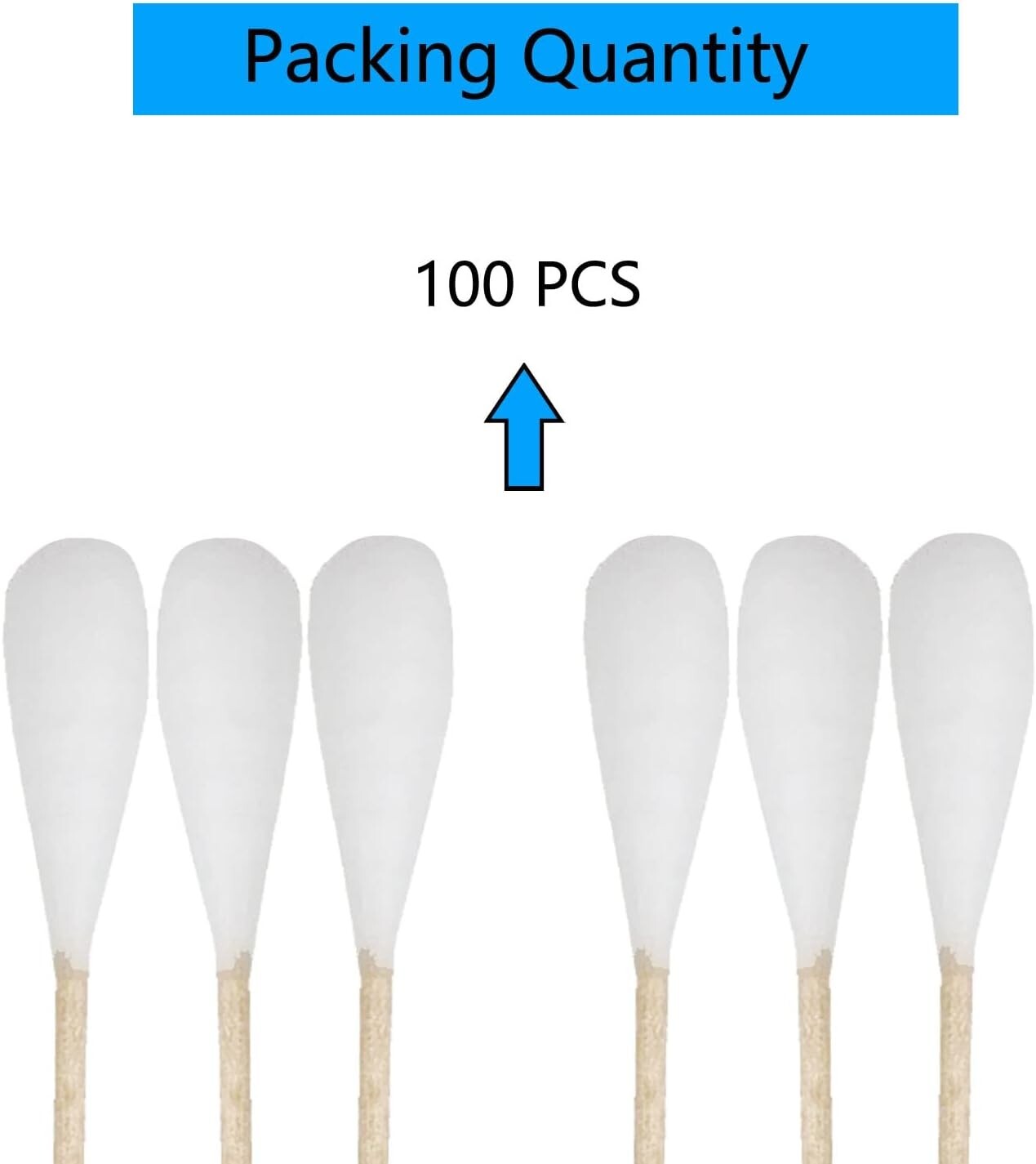 Versatile 6-Inch Cotton Swabs – Perfect for Dogs, Makeup & Various Crafts