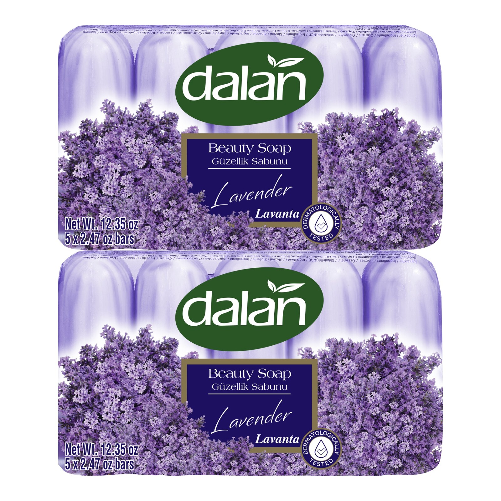 Dalan Lavender Beauty Soap Bar, 10 Bars x 2.47oz. Each