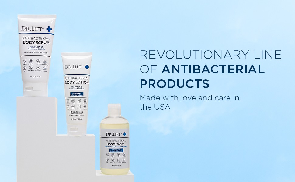 Antibacterial Body Wash, Refreshing Scent, Hydrating Shower or Bath Cleanser