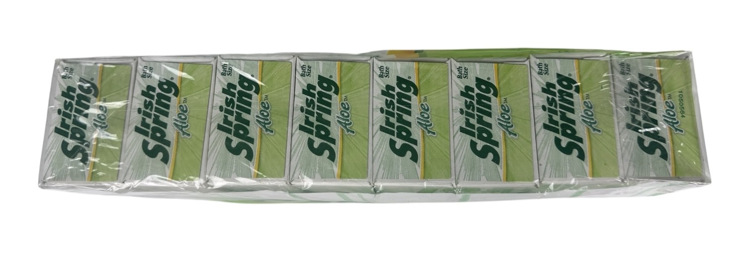 Irish Spring Deodorant Soap Aloe 16 Bar Super Pack 4.5 oz Bars