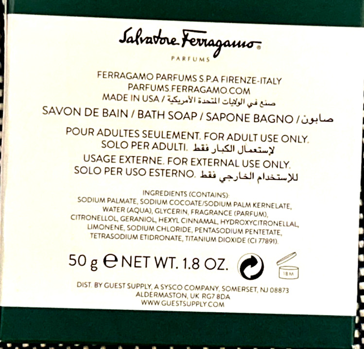 LOT of 5 ~Salvatore Ferragamo Tuscan Soul Convivio Boxed Bar Soap~ 1.8 oz. / 50g