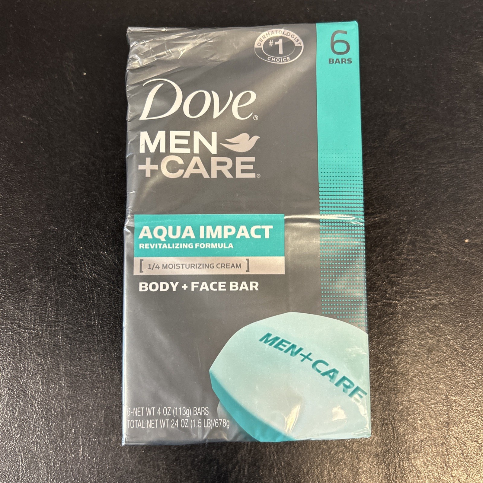 Factory Sealed – Dove Men + Care Aqua Impact – 6 Bars of Soap – DISCONTINUED