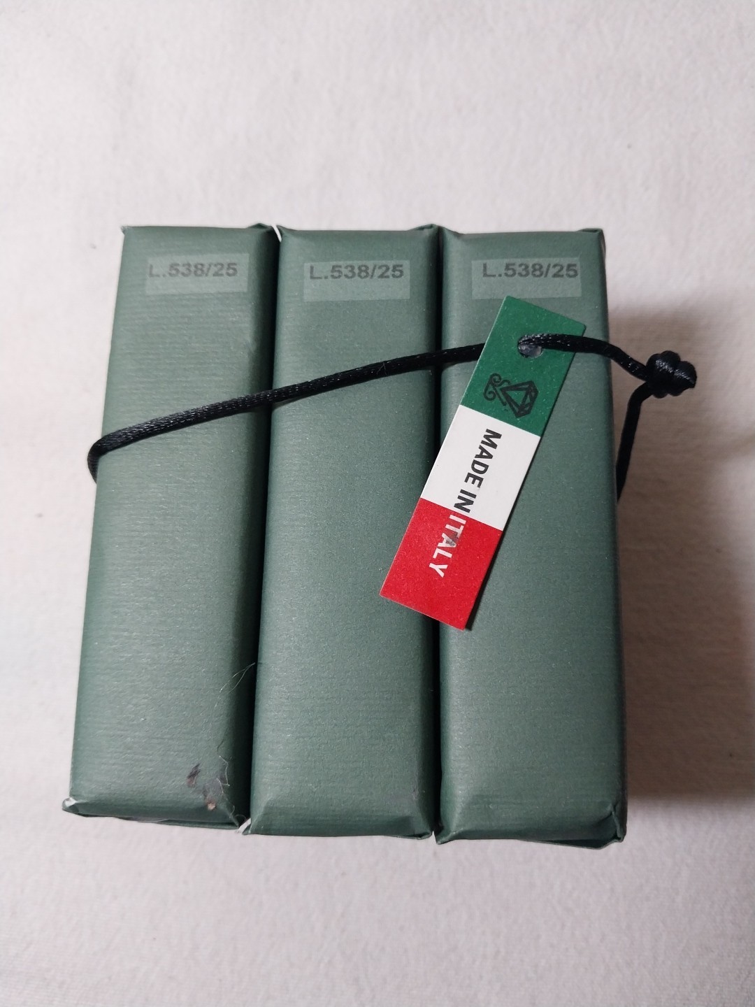 Zeni 3-Pack Green Vetiver Triple Milled Soap 5.3 Oz Made In Italy Fine Soap Gift