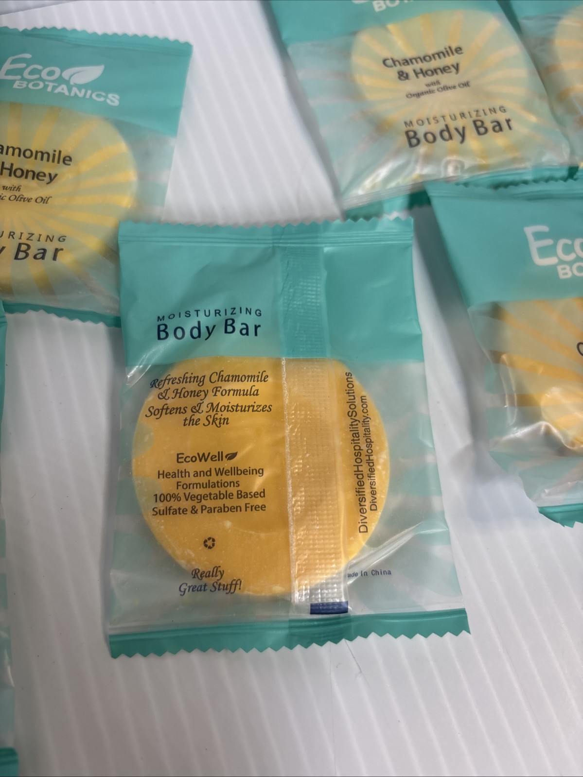 10 Eco Botanics Chamomile & Honey Organic Olive Oil Moisturizing Body Bars (599)