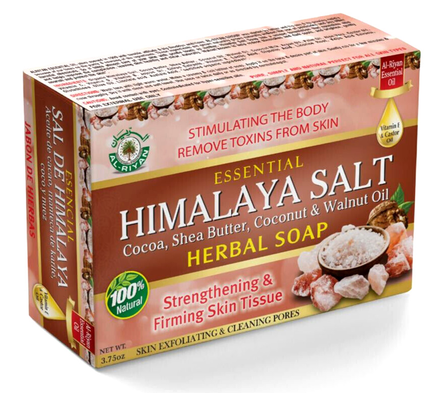 ORGANIC SOAP-Al Riyan Himalaya Salt Soap 100% Natural Vegan Brightens Skin