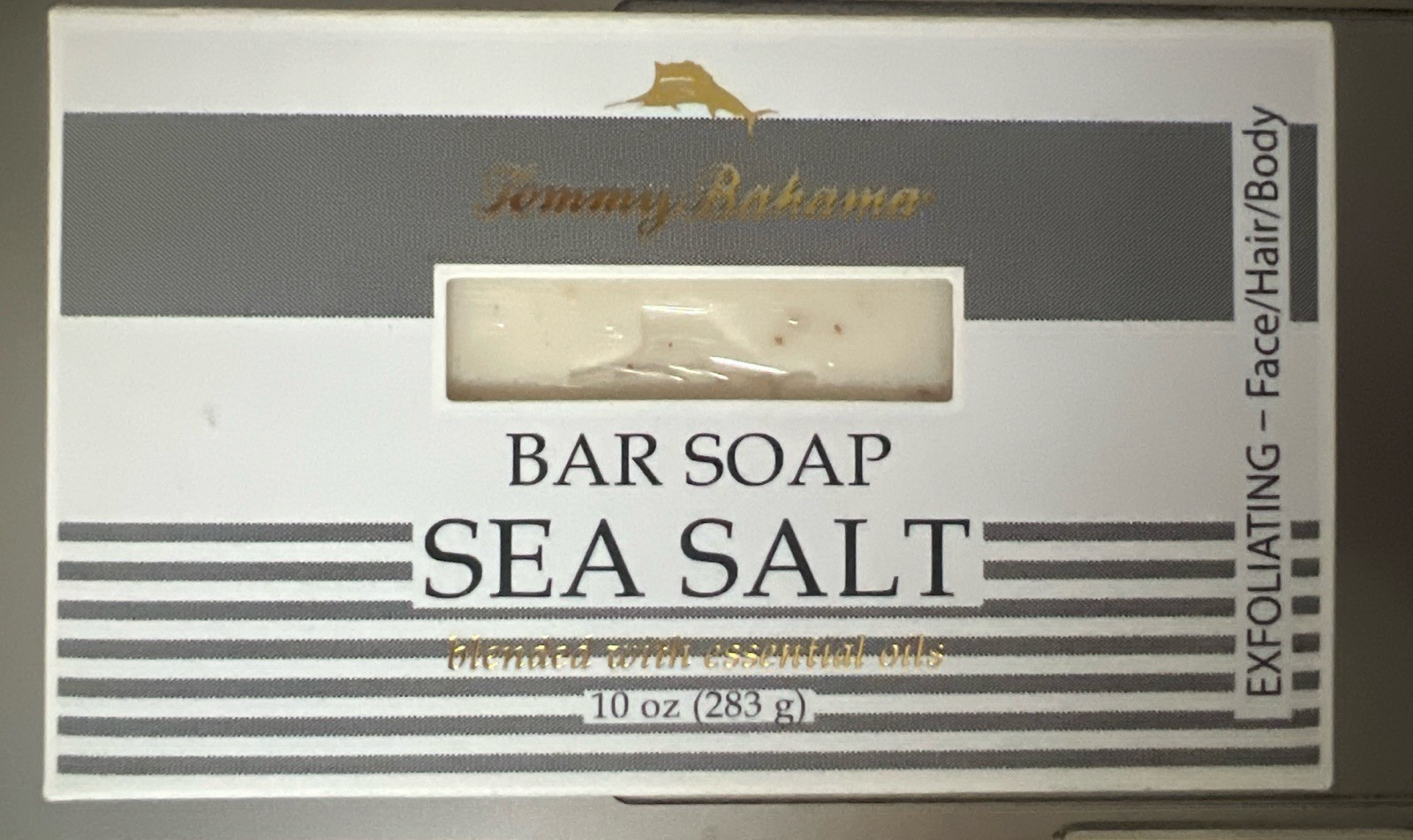 Tommy Bahama Bar Soap Sea Salt Exfoliating For Men ( Hair + Face + Body ) 10 Oz
