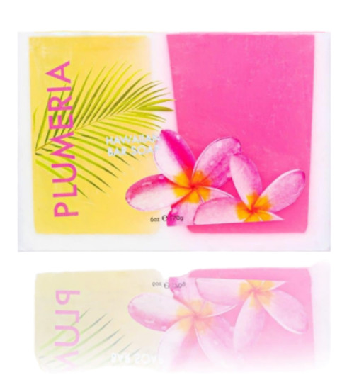 2 bar – Maui Soap Co Plumeria Bar Soap with Kukui & Coconut Oil 6oz